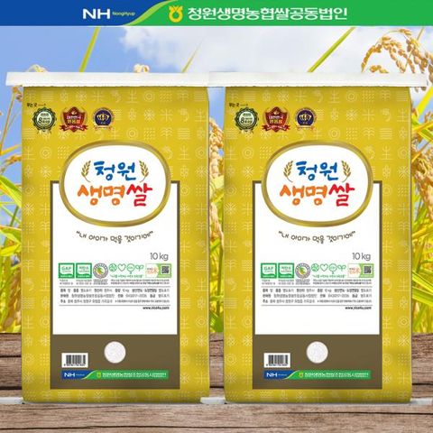 2025 청원생명쌀 특등급 완전미 10kg+10kg