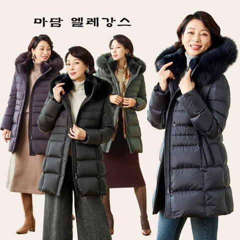[마담엘레강스] 줄리안 폭스후드 구스다운