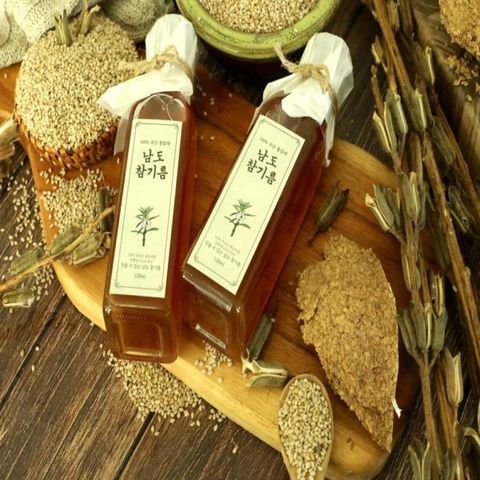 100국산 통참깨 남도 참기름 5병 (총 600ml)