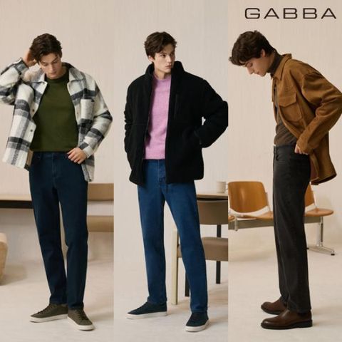[GABBA] 가바 기모 데님팬츠 3종 (남성)