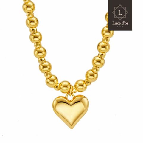 [루체도르] 24K 순금 러블리 볼 목걸이