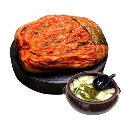 도미솔김치 왕비포기김치 9kg+맛있는동치미2kg (2종,11kg)