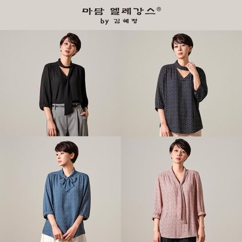 [마담엘레강스] 카타리나 타이 블라우스 2종