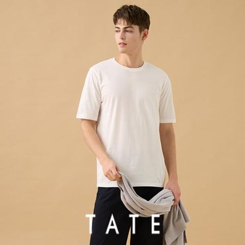 25SS TATE 오가닉 튜블러티셔츠7장(남여공용)(화이트+화이트)