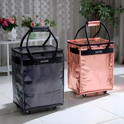 ★핫템★[리오홈] 블랙•핑크 캐리어 카트