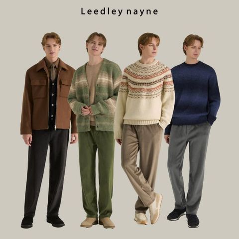 [리들리나인] 코듀로이 융기모 남성 팬츠 4장 세트