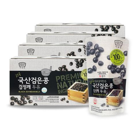 [80팩]맷돌로 갈아만든 검은콩두유180ml