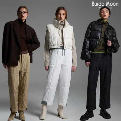 [부르다문] 배색 패딩 팬츠 1종