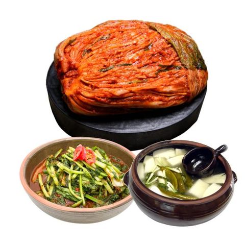 도미솔김치 왕비포기김치3kg+열무김치2kg+동치미3kg(3종,8kg)