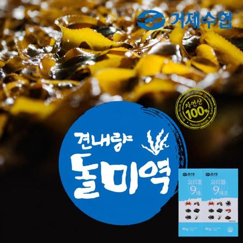[2026햇미역]거제도 견내량 돌미역(자연산)120g×4봉+요리를9해조