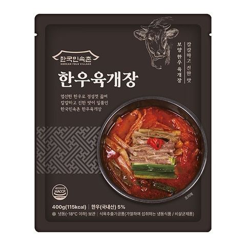 [한국민속촌] 한우 육개장 400g*13팩