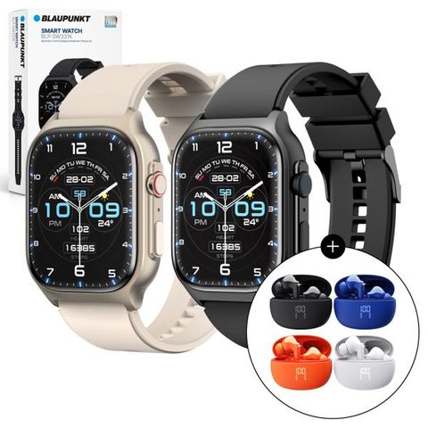 [블라우풍트] 스마트워치+블루투스 이어폰 세트_이어폰 색상랜덤