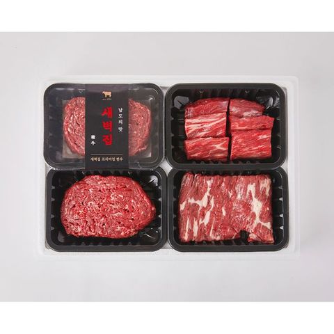 새벽집 종합정육세트 (국거리300g+불고기300g+불고기300g+장조림300g)