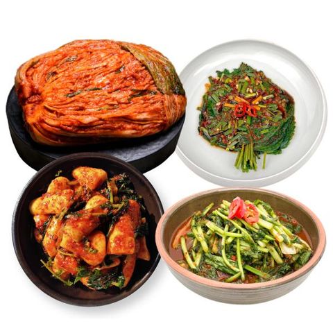 도미솔김치 박미희김치 포기7+열무2+총각2+깻잎500g(4종,11.5kg)