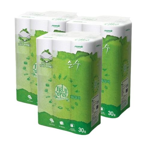 [수목제지] 트루마리 순수휴지 30미터 90롤