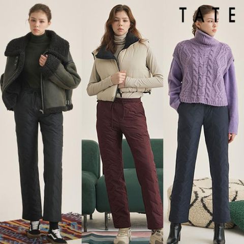 TATE 퀼팅패딩팬츠3종(여성)