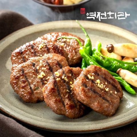 역전회관 바싹떡갈비 400g 4팩(팩당 80g 5장) (총 20장)