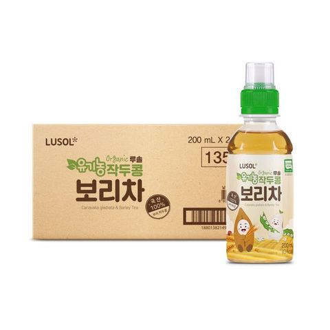 루솔 유기농 작두콩 보리차 1박스( 24병 x 200ml)