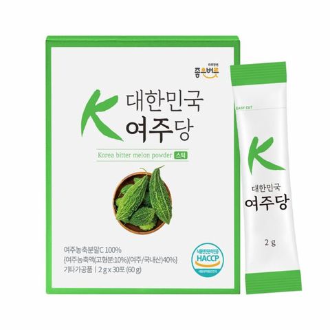 [좋은버릇] 여주당분말 2g*30포*10박스(총300포)+ 맛책임제3포
