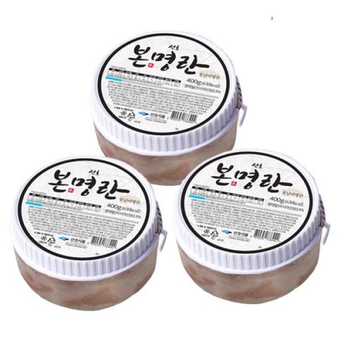 [매출∙재구매율 1등 명란] 선호본명란 못난이명란(400g)×3통, 총1.2kg