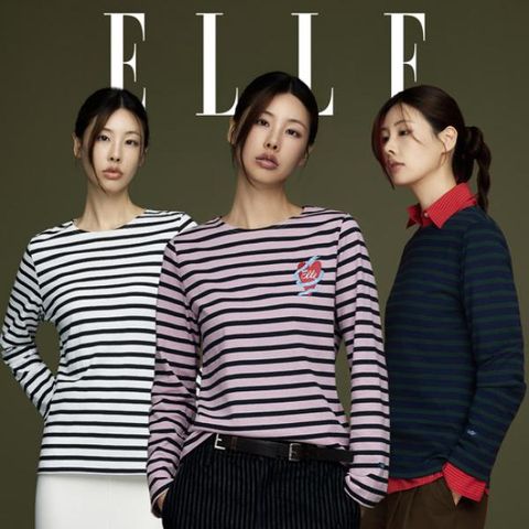 [엘르] 여성 스트라이프 티셔츠 3종