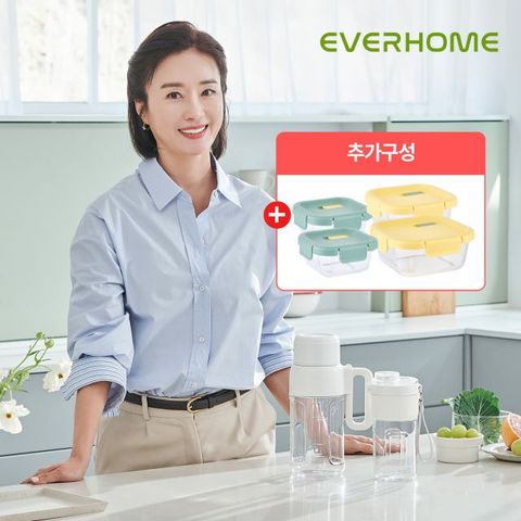 [에버홈]무선 텀블러믹서기+내열유리용기세트