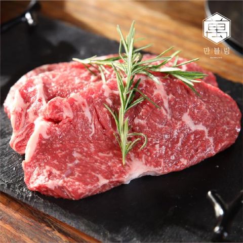 [eTV]만블링 한우 채끝 스테이크 150g X 4팩