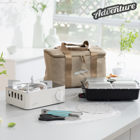 썬터치 올인원 가스버너세트_시즌2_아이보리