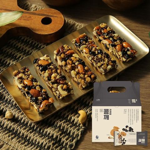 명인조청 콩깨견과바 32개 * 1박스