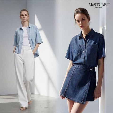 [맥스튜어트] 여성 26SS 데님셔츠 2종