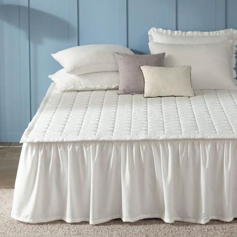 [Q] 메리엔느 소프트플란넬 워싱 침대스커트 + 패드세트