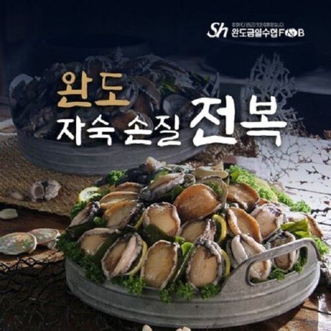 완도금일수협 자숙전복 100g(2미)×6팩