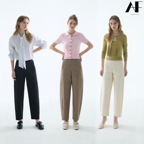 [에이핏] 여성 스트레치 배럴 레그 팬츠 3종