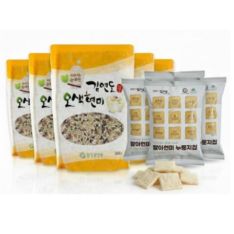 [25년수확] 김연도 오색현미 10봉 (추가 발아현미 누룽지칩 5봉)