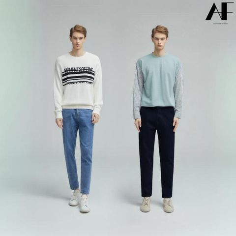 [에이핏] 남성 시그니처 볼륨 데님 팬츠 2종