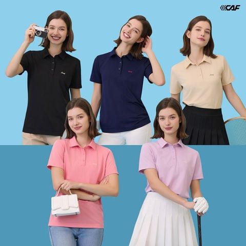 [MD강력추천] 르까프 25SS 최신상! 냉감 반팔 카라 티셔츠 5종, 여성