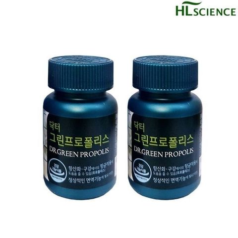 에이치엘사이언스 닥터 그린프로폴리스x60캡슐x2병/b