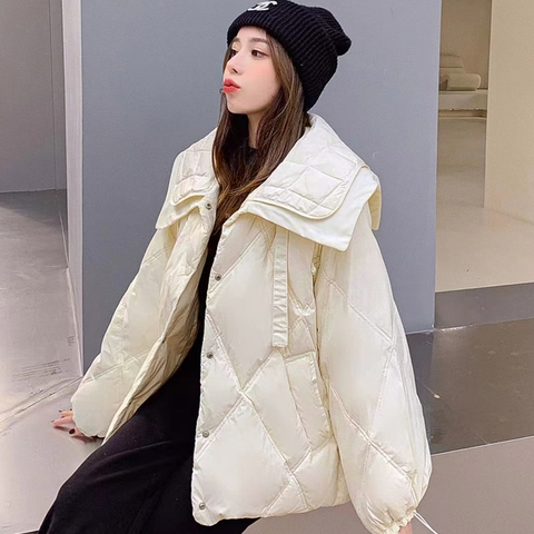 [무드무드] 커넷 더블 카라 구스다운 패딩
