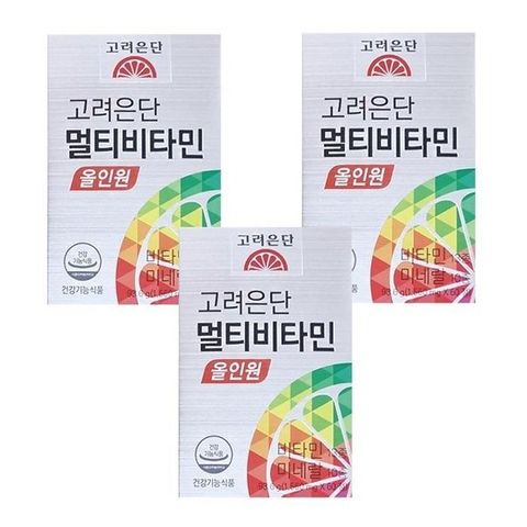 고려은단 멀티비타민 올인원 1560mg 60정 3박스 CZ