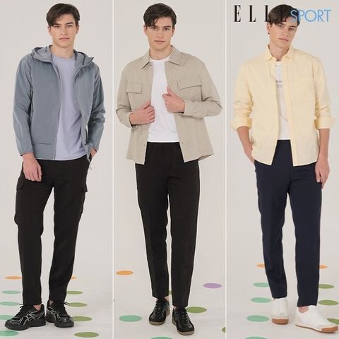 25SS ELLE SPORT 남성 웨이브 팬츠 3종