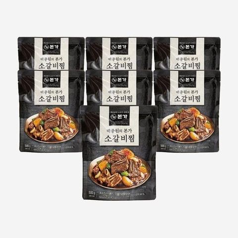 [엘루맘] 백종원의 본가 소갈비찜 500g 7개