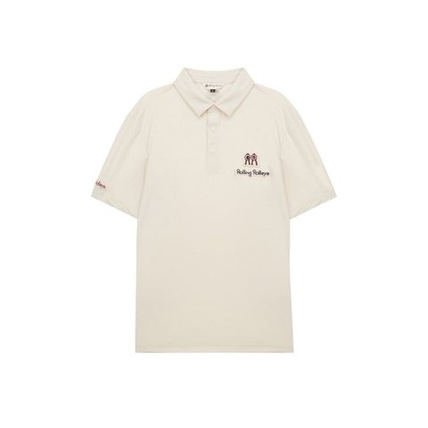 롤링롤라이 크림패치 폴로티셔츠 RollRoll Cream Patch Polo Shirt