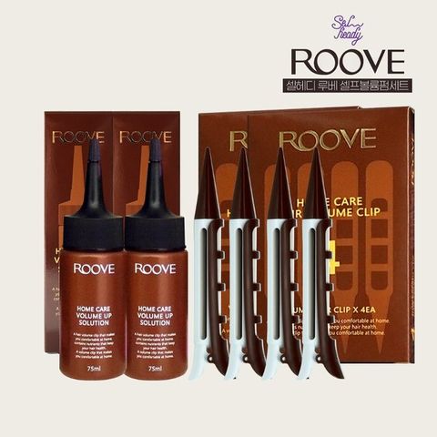 셀헤디 루베 볼륨업 솔루션 뿌리볼륨 파마 2세트 펌제75ml 2통 x 전용클립 8개
