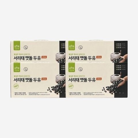 오하루자연가득 서리태 맷돌 두유 고칼슘 180ml 80개