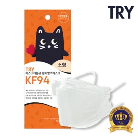 [트라이] SBW 황사 방역마스크 KF94 개별포장(소형/화이트) 100매