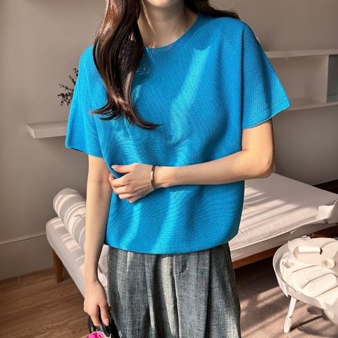 [모리스커밍홈] [9COLOR]홀가먼트 라운드 린넨니트_M2504KN025B