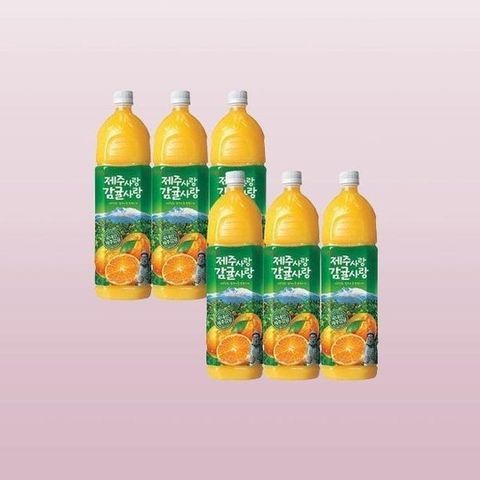 [상품] [상품] 제주사랑 감귤사랑 주스 1.5L x 6개