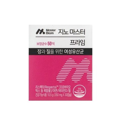 [마스터바이옴] 지노마스터 프라임 350 mg x 30캡슐 1박스 -SDL-