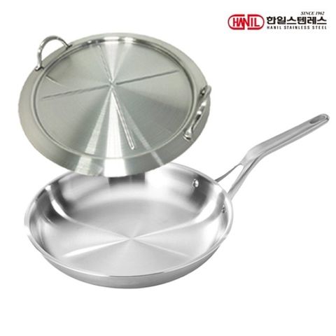 한일 바이올렌 통5중 IH 인덕션 후라이팬 28CM+스텐커버