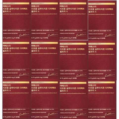 여에스더 리포좀 글루타치온  울트라X 30매 12박스